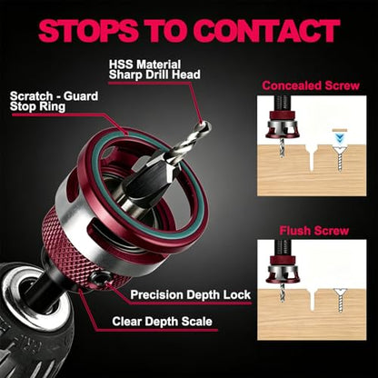 Countersink Drill Bits Set