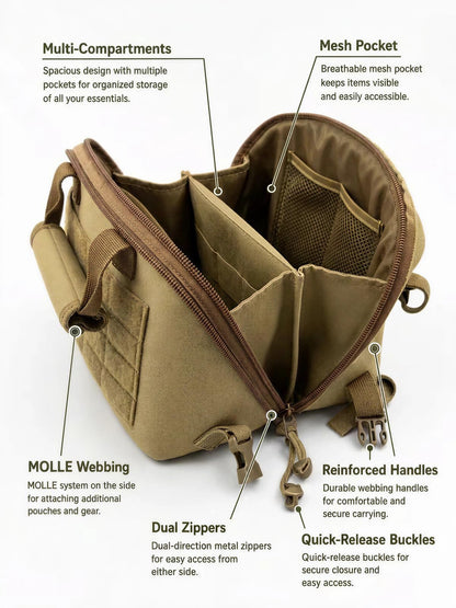 Hanging Tool Bag for Men (Browm)
