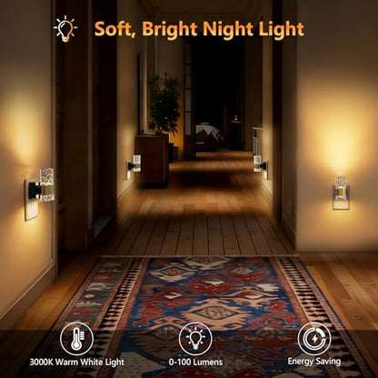 LED Night Lights Plug into Wall 2 Pack
