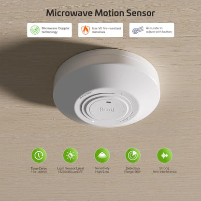 360° Ceiling Mount Microwave Motion Sensor