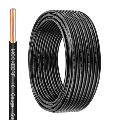 THHN Wire 10 Gauge 15FT (10 Gauge 15FT / Black)