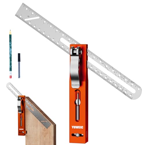 T Bevel Angle Finder Sliding Gauge with Metal Extension Arm