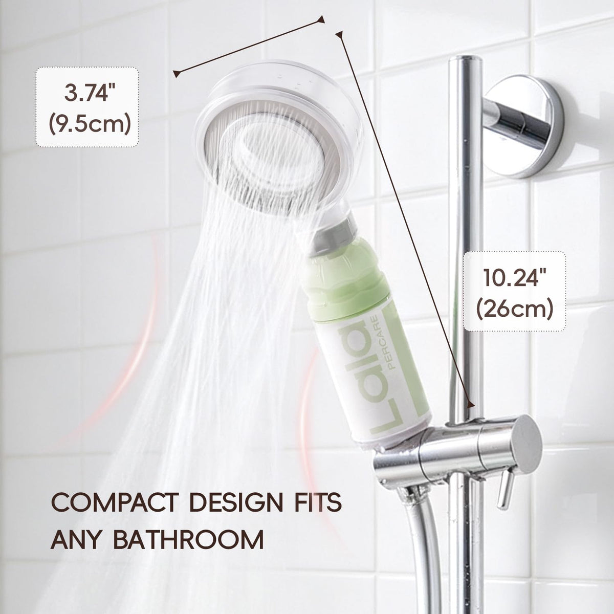 High Pressure Aromatherapy Filtered Shower Head with Handheld (Jasmine Rain set)