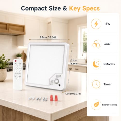 18W 1800LM Flush Mount LED Ceiling Light