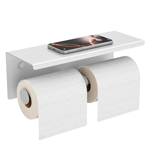 Toilet Paper Holder with Shelf