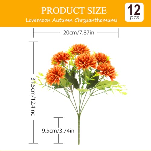 Artificial Mums Flowers for Outdoors