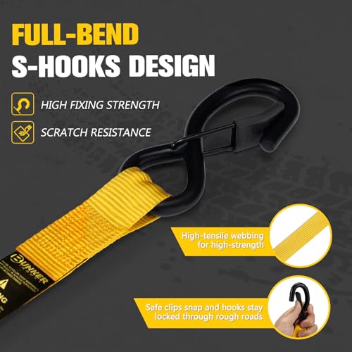 Retractable Ratchet Straps 1" x 12'