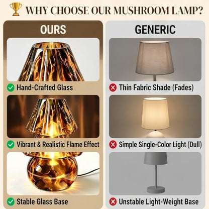 Glass Mushroom Lamp