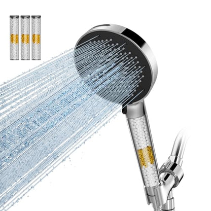 High Pressure Filtered Handheld Shower Head 9 Spray