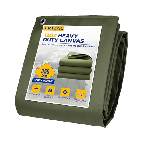 Heavy Duty Canvas Tarp 8x12ft
