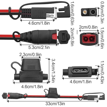 Heavy Duty 14AWG SAE Extension Cord for NOCO Geniu