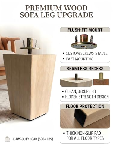 Solid Wood Furniture Legs