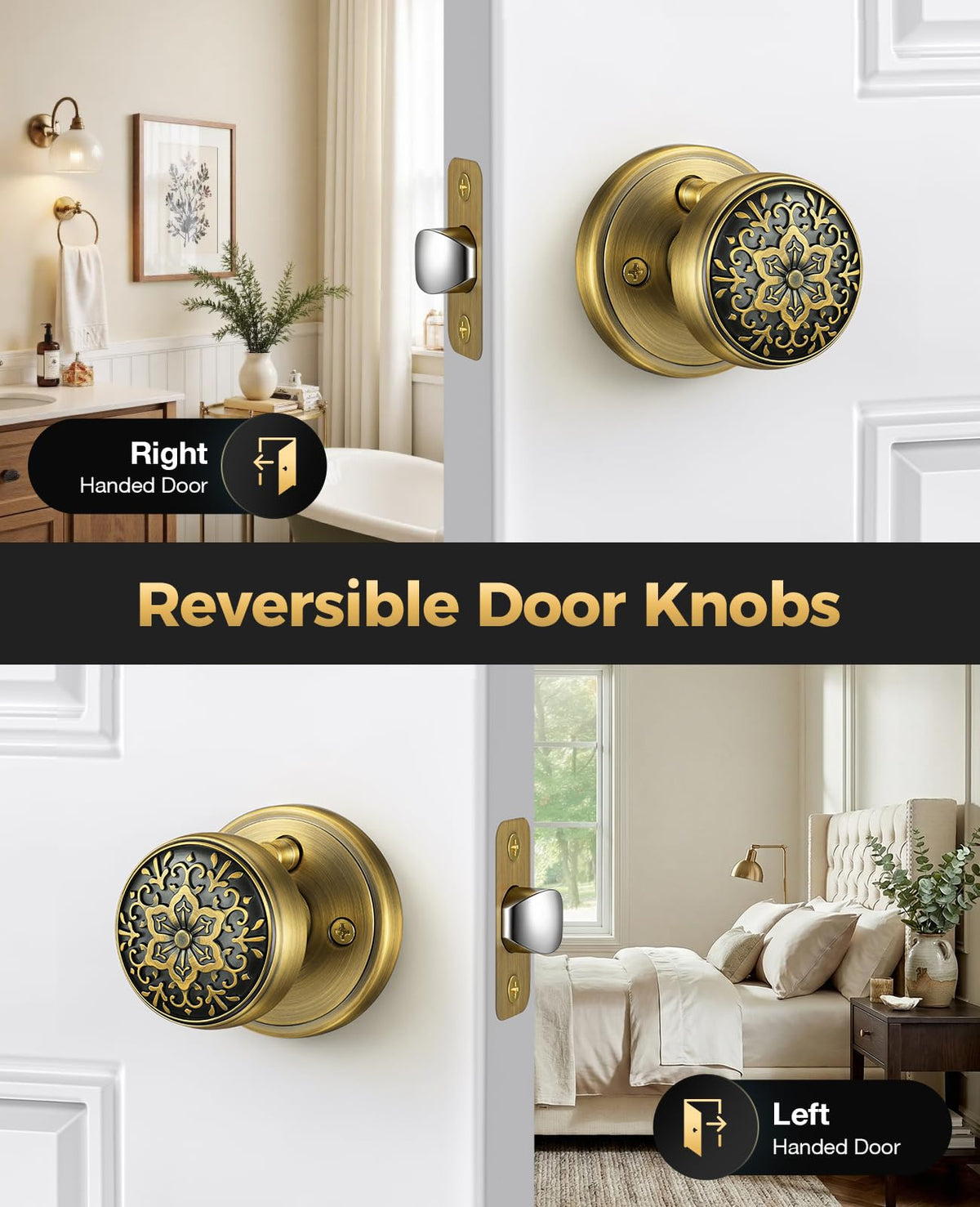 Brass Door Knobs (Brass)