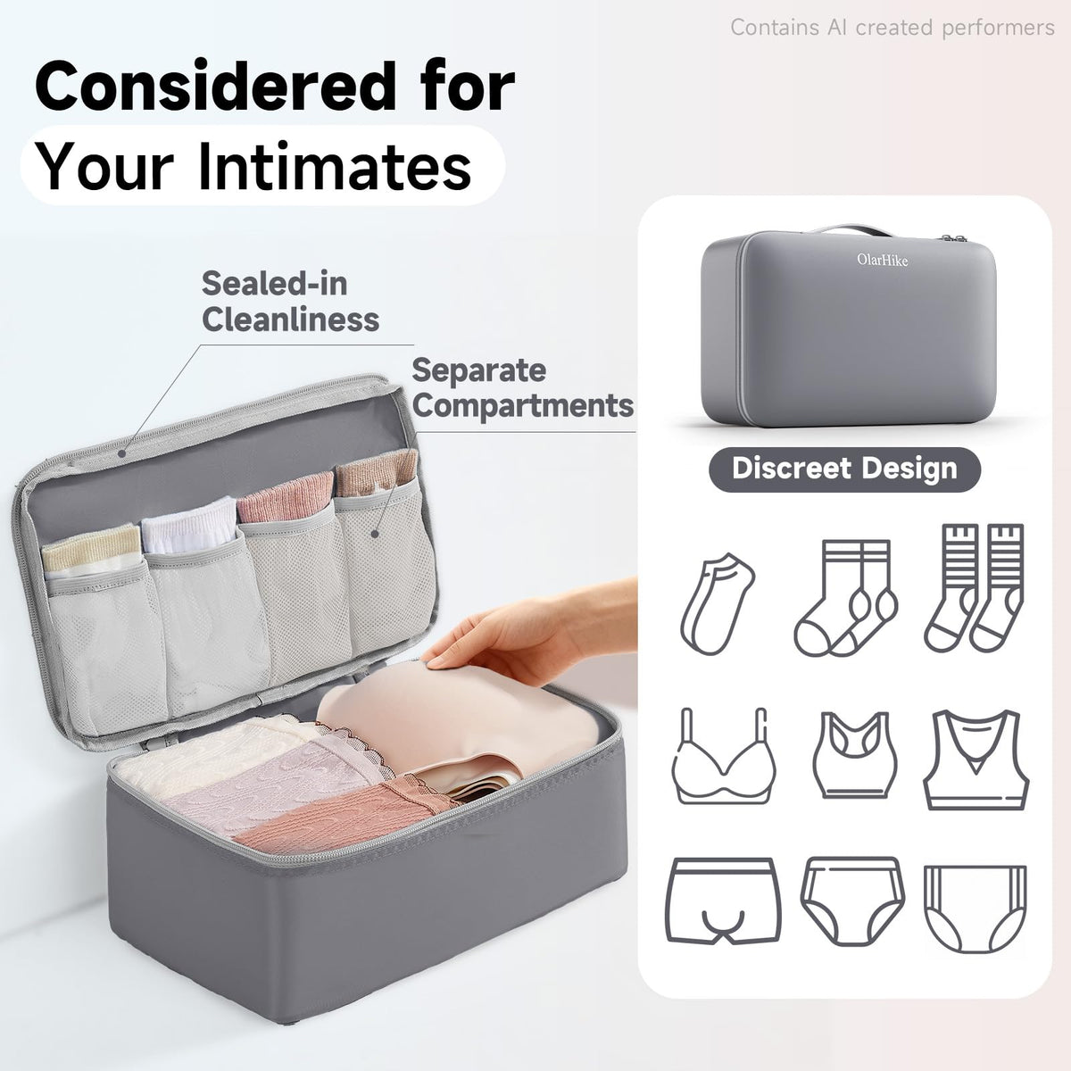 Packing Cubes for Travel (04 Gray)