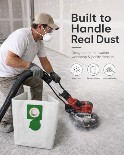Reusable Dust Collection Bag for Stihl SE 61 & SE 62 (White with lock)