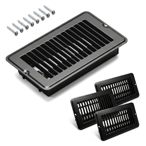 4 Pack 4"x8" Metal Floor Register Vents