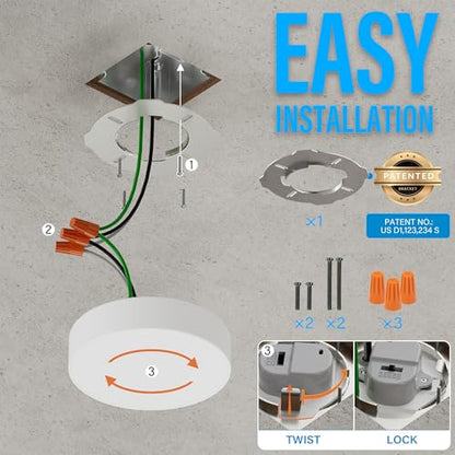 5 Inch Edgeless Surface Mount LED Ceiling Light