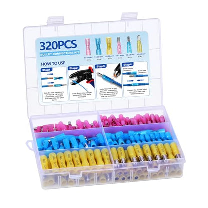 320PCS Heat Shrink Bullet Connectors Kit