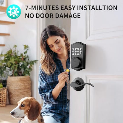 Keyless Entry Door Lock with Handle