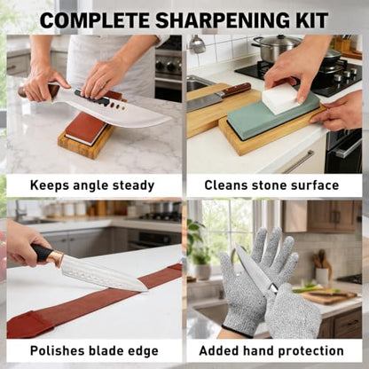 Knife Sharpening Stone Set
