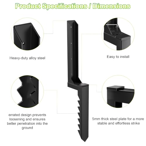 2 Pcs Fence Post Repair Kit