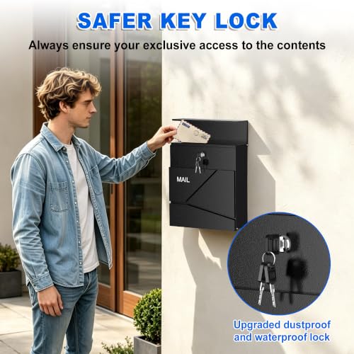 Locking Wall Mount Mailboxes for Outside