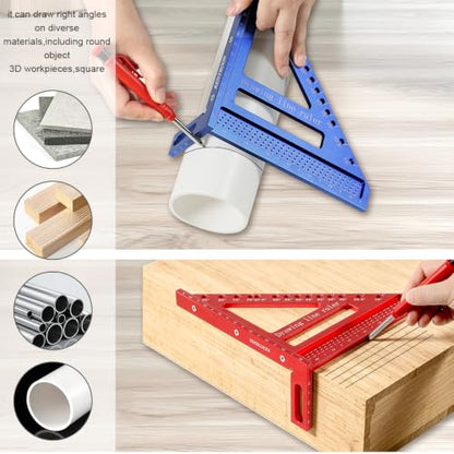 3D Multi Angle Measuring Square Ruler