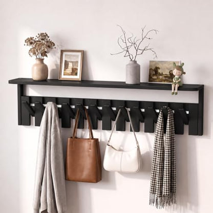 Coat Rack with 12 Hooks