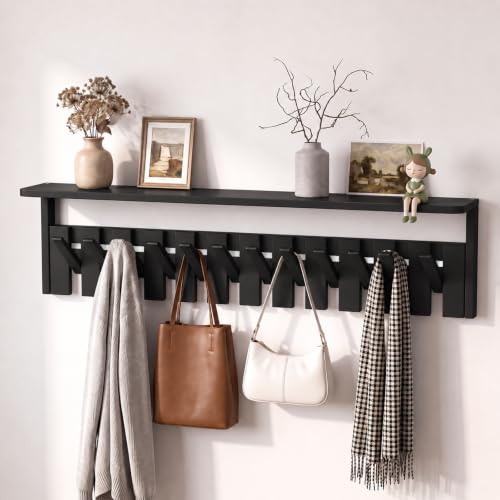Coat Rack with 12 Hooks