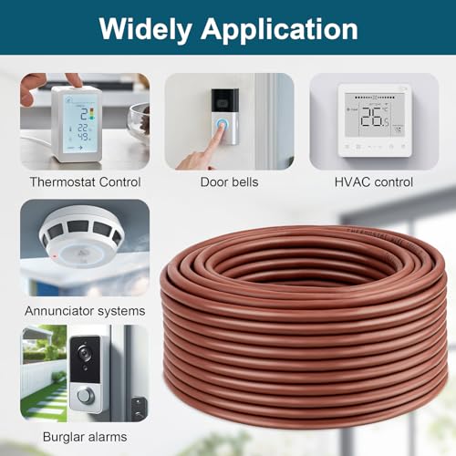 18 5 Thermostat Wire 50FT (Brown-18/5 / 50FT)