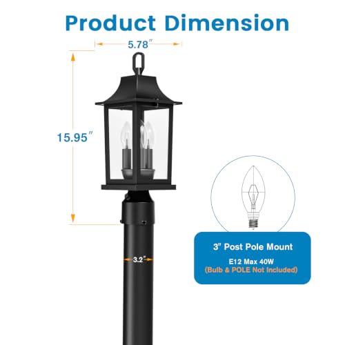Dusk to Dawn Outdoor Post Light