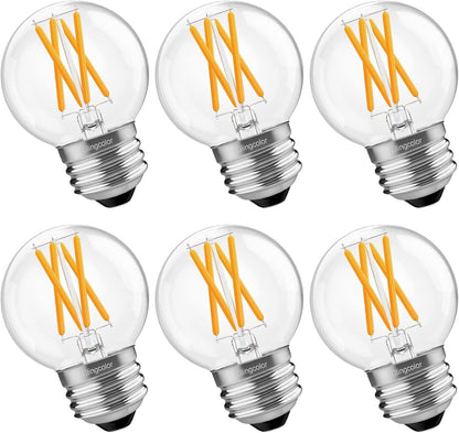 G16.5 6W EQ 40W Ceiling LED E12 Candle Bulb Dimmable Warm White (G16.5 4w 6pack)