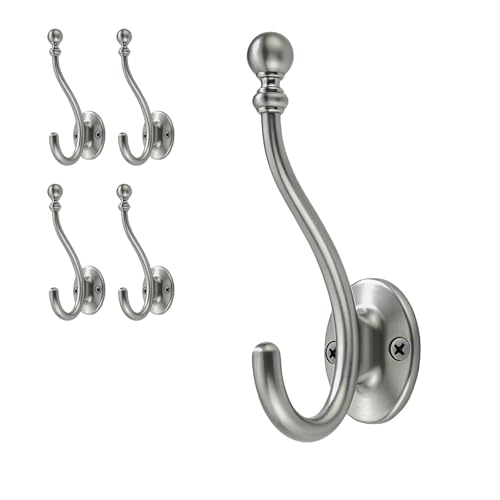 5 Pack Coat Hooks Matte Black Coat Hook