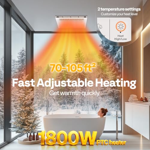 Bathroom Exhaust Fan with Light