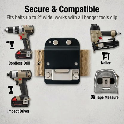 Slim) Tape Measure Holder for Tool Belt, Fits 2" Belt (Slim)