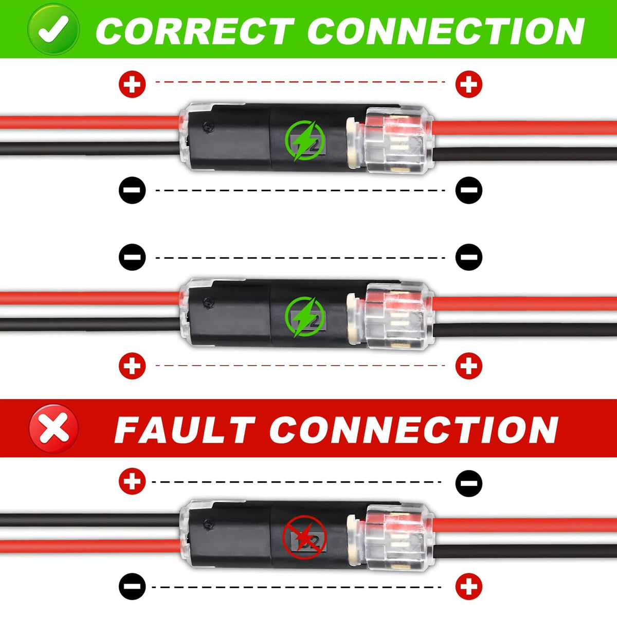 Quick Connect Wire Connectors (60Pcs)