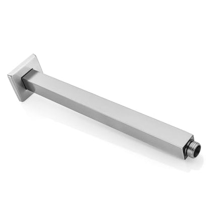 Square 12 Inch Ceiling Mounted Shower Arm With Flange