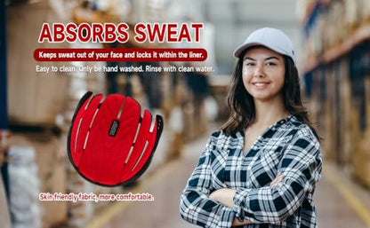 Skin Friendly Bump Cap Insert. Lightweight Hard hat Liner for Baseball Caps.Ventilated Safety Shell & Protective Headgear