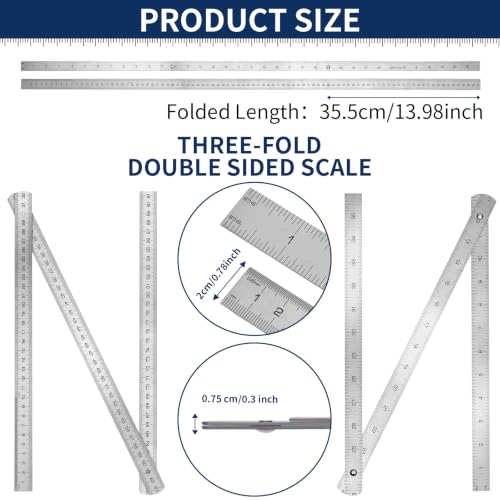 Folding Steel Ruler