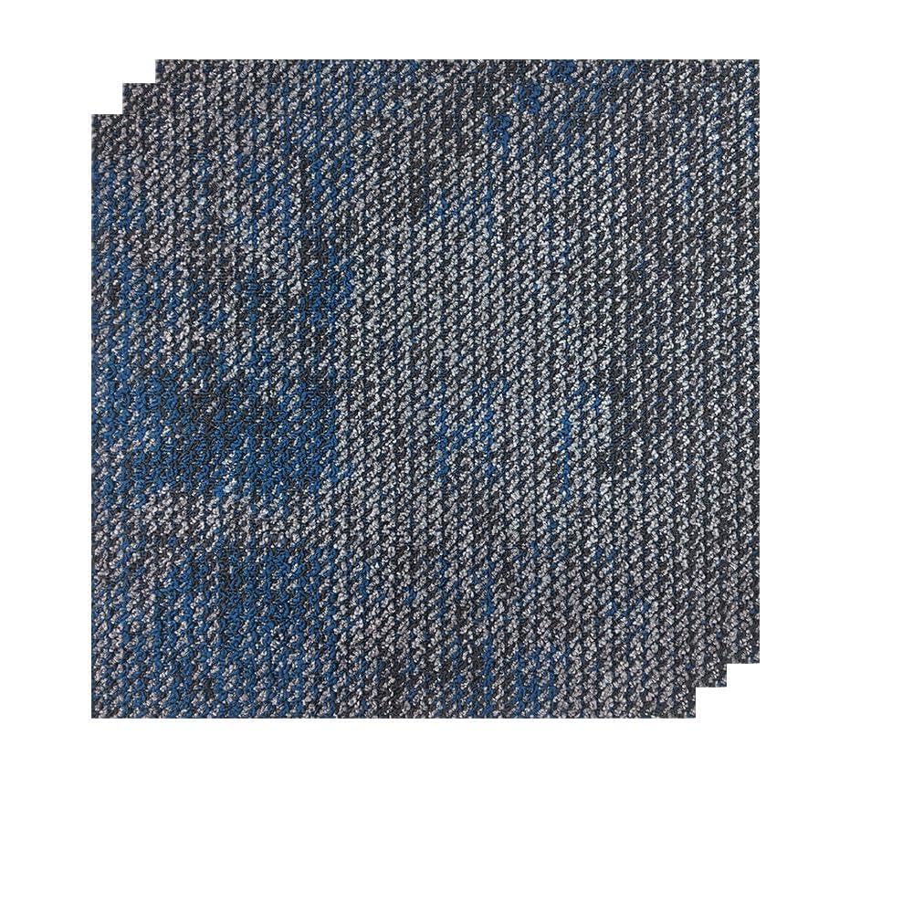 24 Carpets 20x20 inch Square Carpet Tiles (Blue Grey Stone Pattern-03)