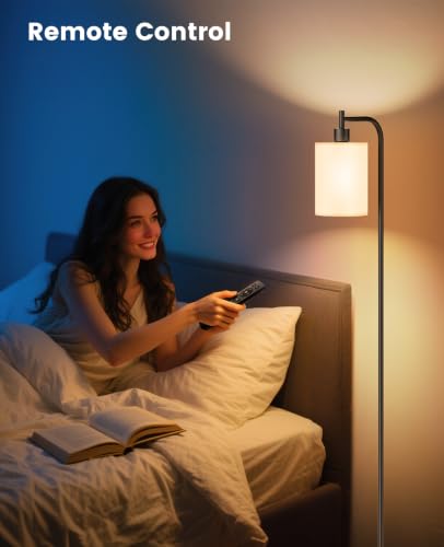 Floor Lamp with Linen Shade