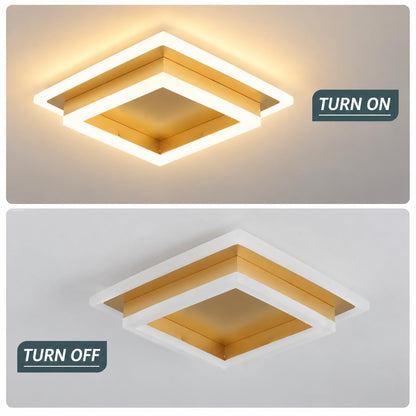 Modern LED Ceiling Light (Gold / 10.62 Inches)