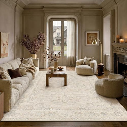 8x10 Light Cream Neutral Area Rug (Cream / 8' x 10' (Rectangular))