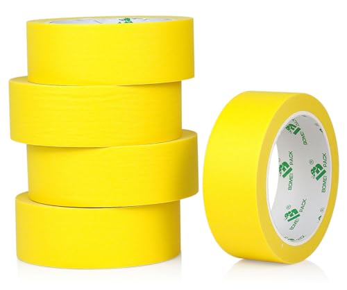 1.5 Inch Wide Masking Tape (Yellow)
