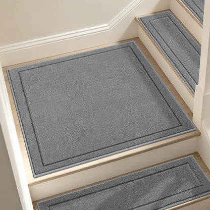 Non Slip Stair Landing Rug Mat (2'6" x 2'6" (Rectangular) / Light Grey)