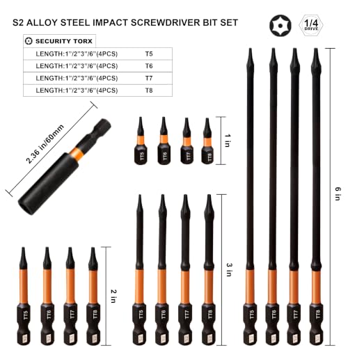 Impact Torx Bit Set 16pcs