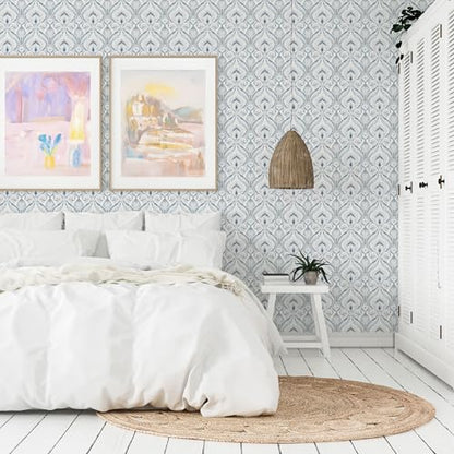 Peel and Stick Wallpaper Panels 8 Pack 16 x 24 in Design for Home Decor Bathroom Decor Bedroom Decor and Accent Wall Decor