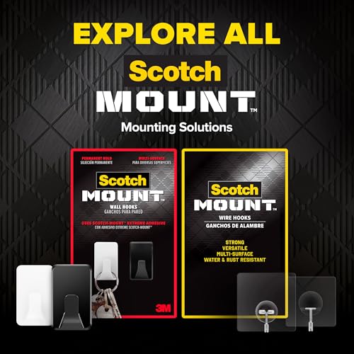 Scotch Clear Adhesive Wall Hooks