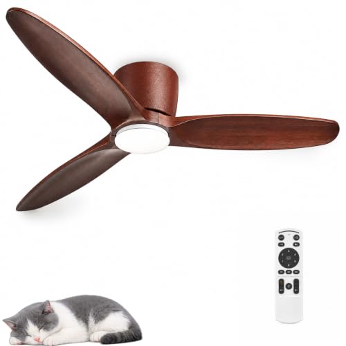 52" Wooden Ceiling Fan with Light
