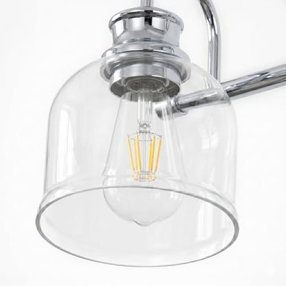 4 Lights 32" Bathroom Vanity Light Fixtures (Chrome / 4 Lights)